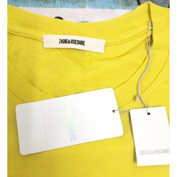 Zadig & Voltaire Men's Ted Photoprint Wild T-Shirt Cotton Short Sleeve S 221280 - Picture 5 of 5